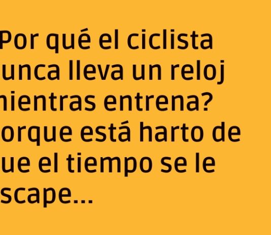 El ciclista y el reloj velocista: una carrera interminable