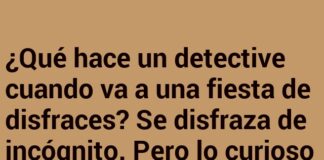 El detective incógnito y la fiesta de los engañados