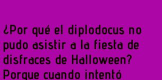 El diplodocus que se convirtió en lámpara de Halloween