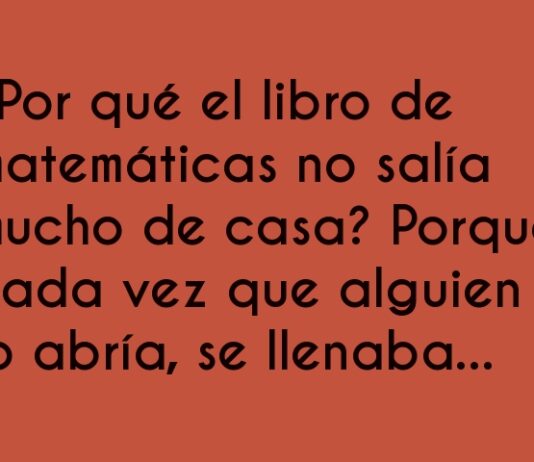 El libro de matemáticas: hogar y problemas garantizados