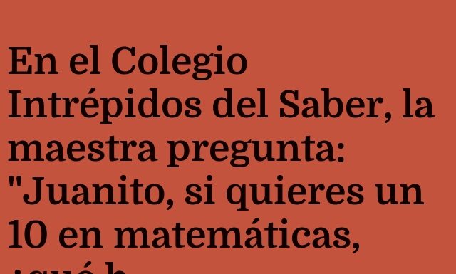 «El Mundo Paralelo de las Buenas Notas»