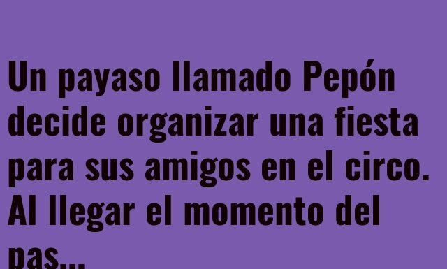 El pastel en la nariz de Pepón