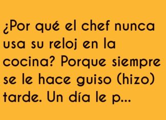 El Reloj del Chef Siempre Sabe a Sazón