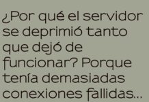 El servidor y su blue screen emocional