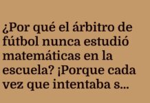 El árbitro: experto en tarjetas, no en sumas