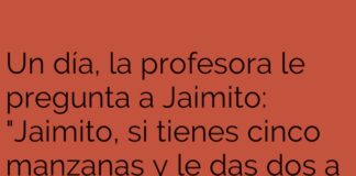 Jaimito y la lógica de las manzanas