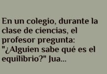 Juanito, su equilibrio y la gravedad escolar