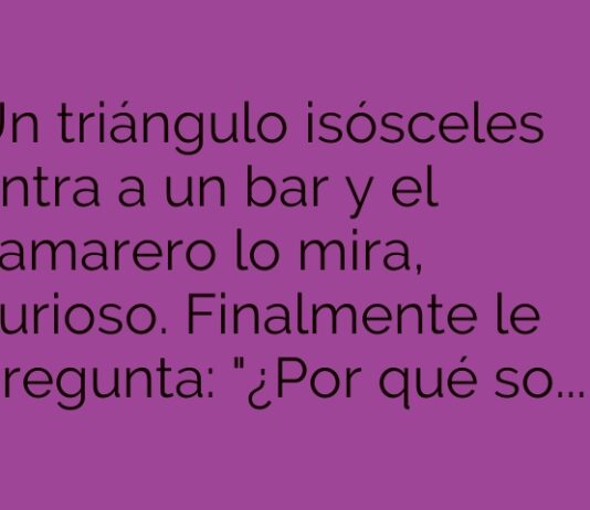 La Hipótesis del Triángulo en el Bar