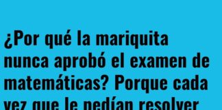 La mariquita matemática en huelga