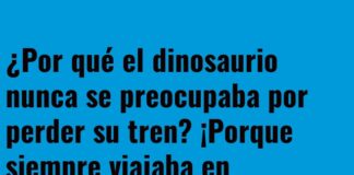 La puntualidad del dino-tren