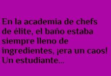«Lágrimas Culinarias en el Baño»
