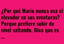 Mario y su ascensor con trampa