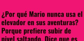 Mario y su ascensor con trampa