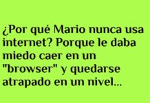 Mario y su temor al navegador infinito