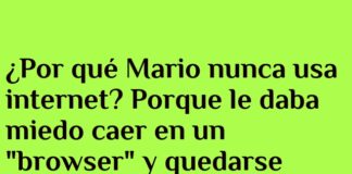 Mario y su temor al navegador infinito