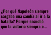 Napoleón y su sandía estratégica