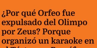 Orfeo desentona en el Tártaro
