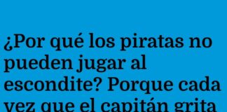 Piratas perdidos en el escondite.