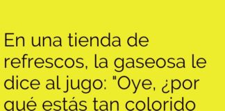 Risas burbujeantes en la tienda de refrescos