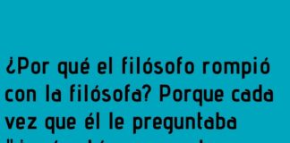 Rompió la relación por un plato vacío.
