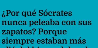 Sócrates y sus zapatos filosóficos