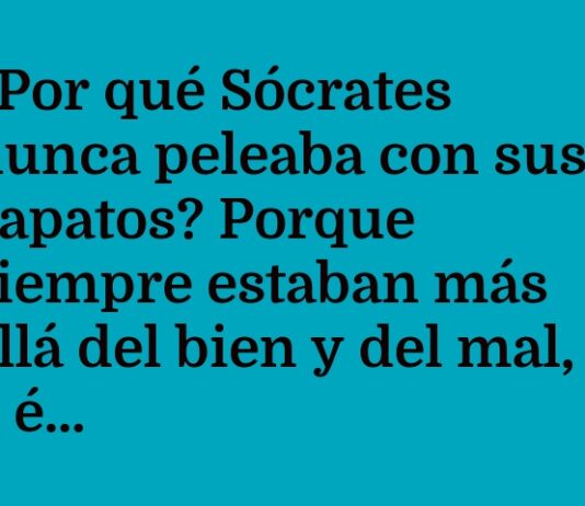 Sócrates y sus zapatos filosóficos
