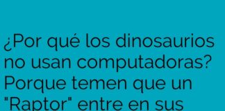 Tecnofobia jurásica: Dinosaurios sin PC