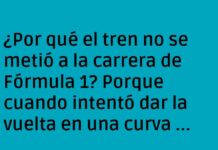 «Tren Despistado en la Fórmula 1»