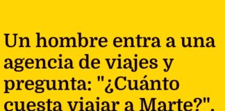 Viaje a Marte o visita a la suegra: una cuestión de costos