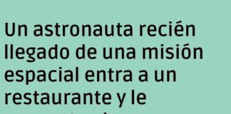 WhatsApp espacial antes del estofado terrícola