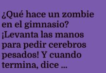 Zombies y sus cerebros de gimnasio