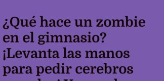 Zombies y sus cerebros de gimnasio