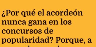 Acordeón: mucho aire, poca sustancia.