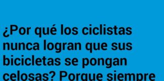 Amor a pedal fijo.