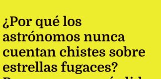 Astrónomos y chistes fugaces