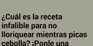 Canción de cuna para cebollas lloronas