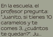Caramelos escondidos en clase