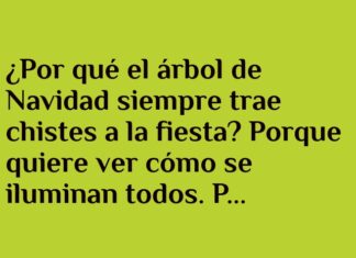 Chistes sin chispa del árbol festivo
