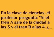 Choque de trenes lógico en la clase de ciencias.