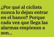 Ciclista en el banco: ¡Cuidado con los robos!