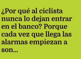 Ciclista en el banco: ¡Cuidado con los robos!