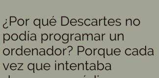 Descartes y el dilema del código infinito