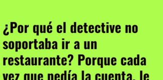 Detective y la cuenta misteriosa
