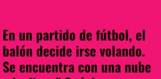Diálogos celestiales: entre el balón y la nube