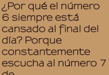 El agobio numérico del 6