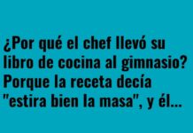 El chef y su libro en forma redonda.