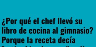 El chef y su libro en forma redonda.