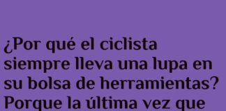 El ciclista y su guía «hoja»ficial.