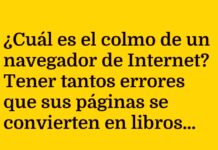 El colmo del navegador histórico.