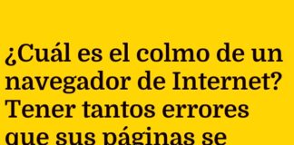 El colmo del navegador histórico.